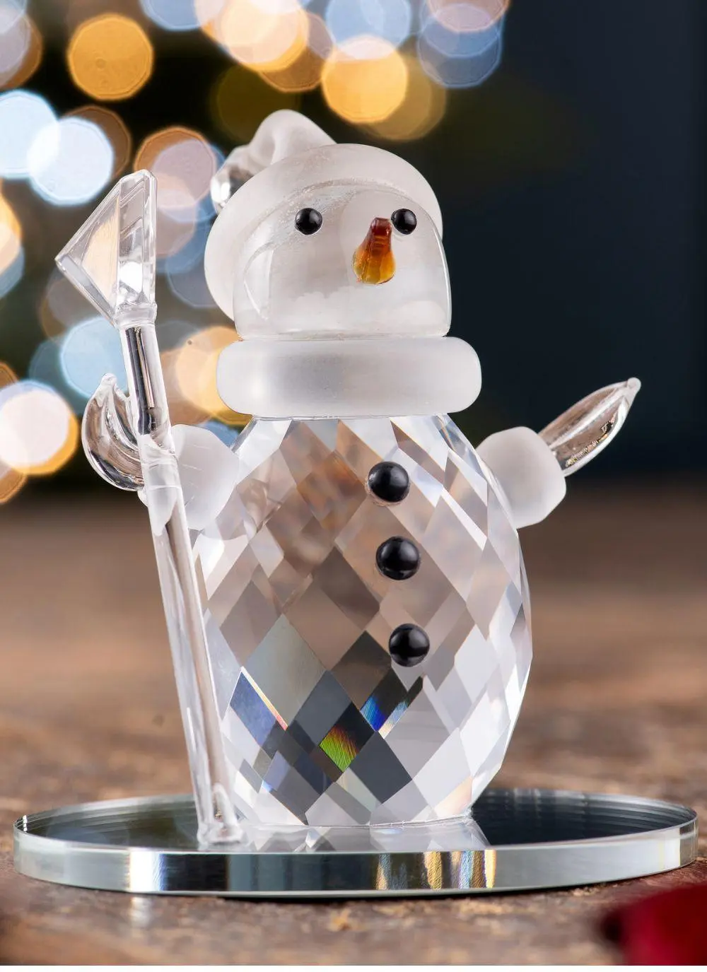 Trish McFerran Snowman Encaustic Art Ornament main image 0